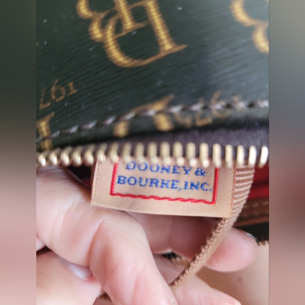 Dooney & Bourke Brown Monogram Shoulder Bag - Picture 12 of 13